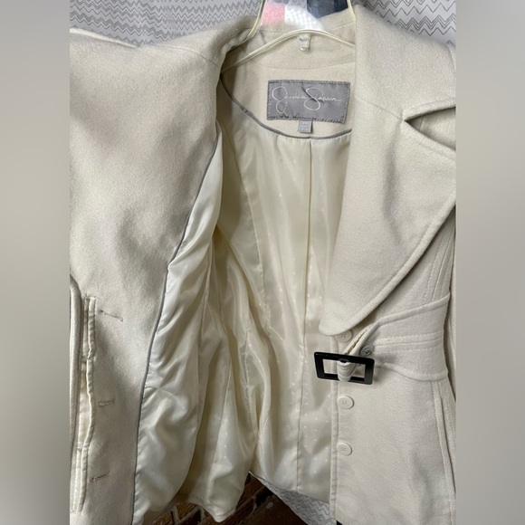 Cream Colored Jessica Simpson Peacoat - Picture 6 of 11